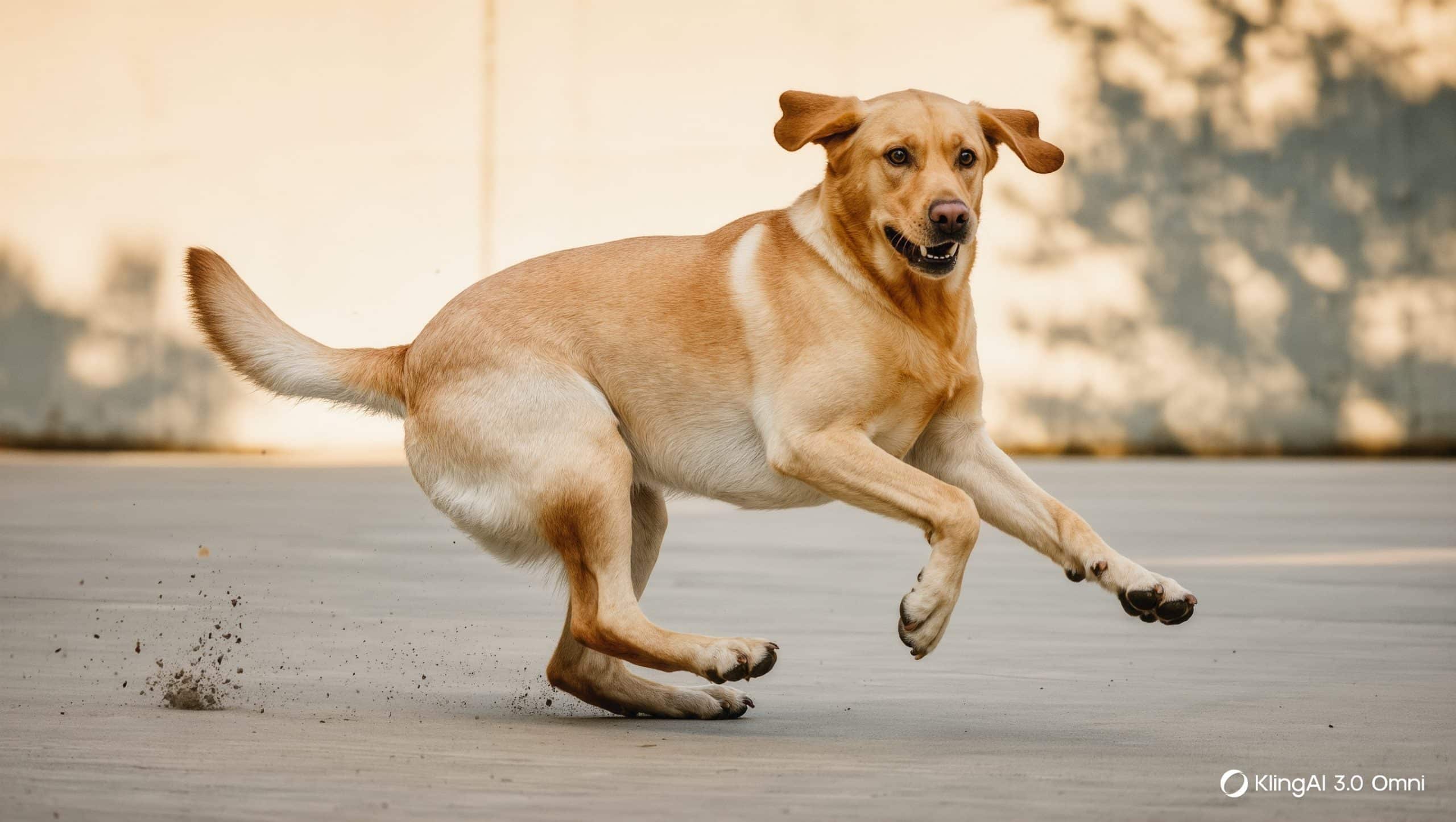 angulo alternativo perro girando