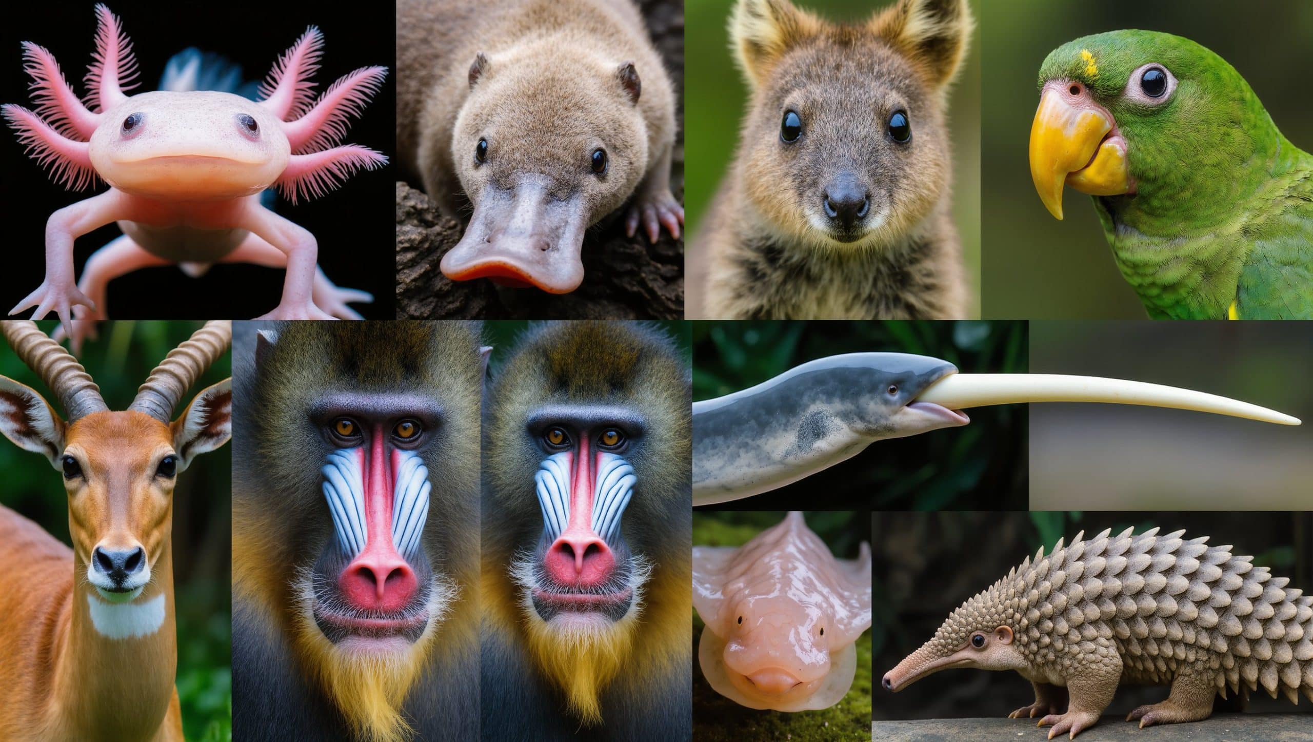 detalle animales raros que existen