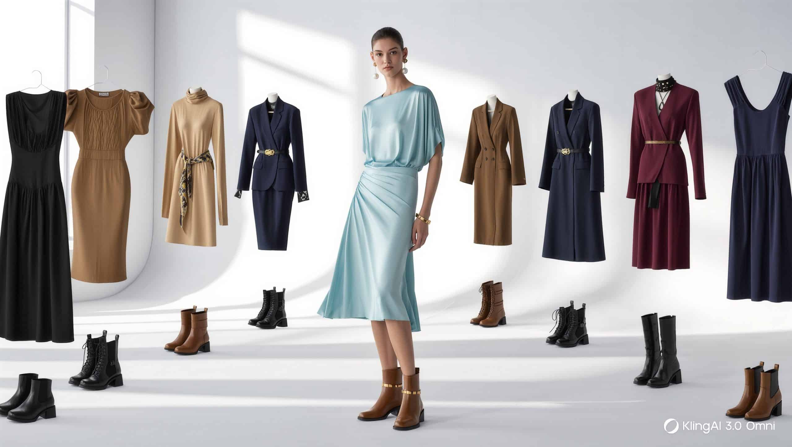 plano general botines con vestidos
