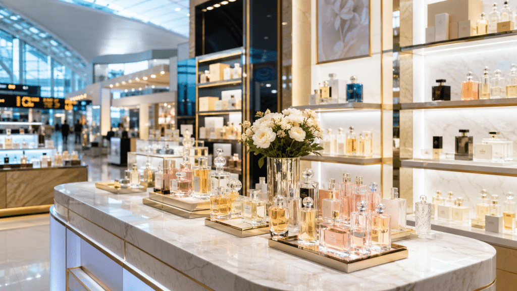 por que los aeropuertos huelen igual - mostrador duty free