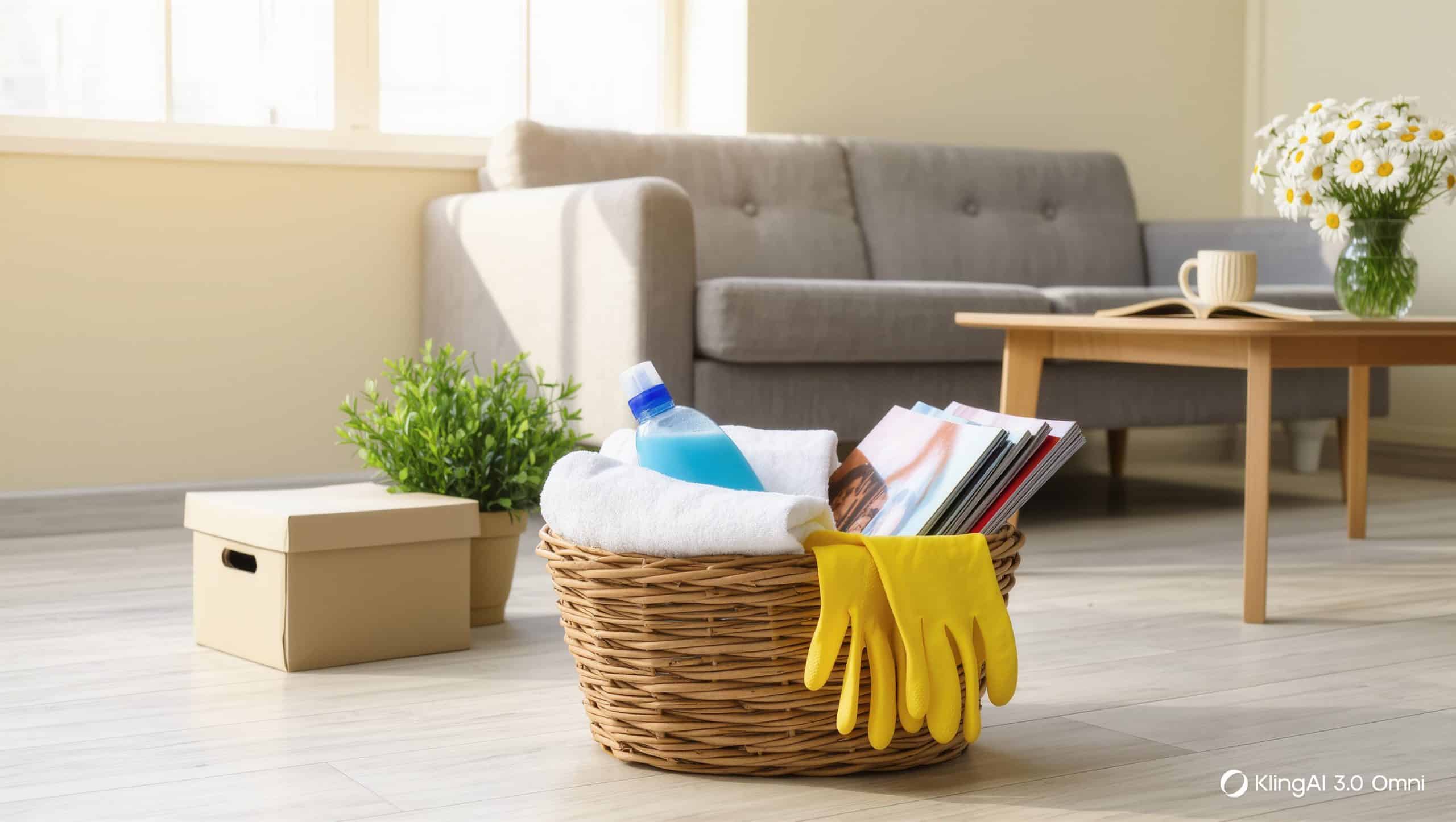 cesta rescate para ordenar la casa